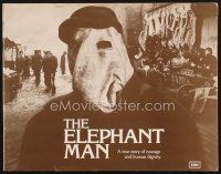 5s366 ELEPHANT MAN English pressbook '80 John Hurt, Anthony Hopkins, directed by David Lynch!