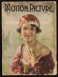 5s143 MOTION PICTURE magazine June 1922 art of pretty Dorothy Orth in cool outfit by Flohri!
