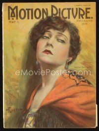 5s142 MOTION PICTURE magazine May 1922 wonderful art portrait of Gloria Swanson by Flohri!