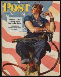 5s155 SATURDAY EVENING POST magazine May 29, 1943 art of Rosie the Riveter by Norman Rockwell!