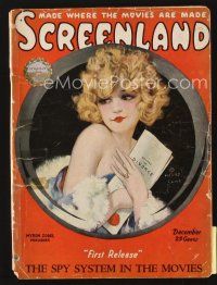 5s132 SCREENLAND magazine December 1922 art of sexy divorcee Hollywood actress by Henry Clive!