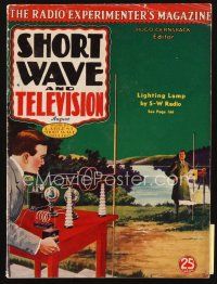5s151 SHORT WAVE & TELEVISION magazine August 1937 CBS puts TV transmitter on Chrysler Building!