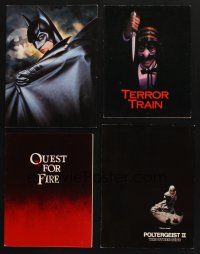 5s010 LOT OF 4 PROMO BROCHURES '80 - '95 Batman Forever, Quest for Fire, Poltergeist II & more!