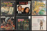 5s044 LOT OF 6 33 RPM RECORDS '60 - '88 Battlestar Galactica, World of Suzie Wong & more!