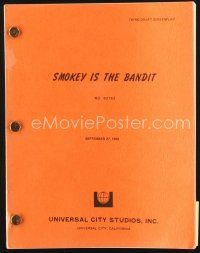 5s310 SMOKEY & THE BANDIT PART 3 third draft script Sept 27, 1982, screenplay by Birnbaum & Dashev!