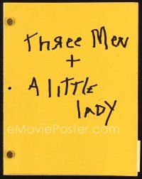 5s316 THREE MEN & A LITTLE LADY second draft script May 15, 1989, screenplay by Loeb III & Weisman!