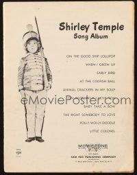 5s269 SHIRLEY TEMPLE SONG ALBUM sheet music song folio '57 On the Good Ship Lollipop & many more!