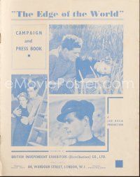 5s365 EDGE OF THE WORLD English pressbook '37 Michael Powell historical movie about Scotland!