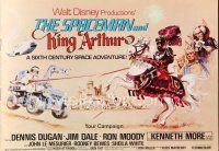 5s407 SPACEMAN & KING ARTHUR English pressbook '79 Disney sci-fi, great wacky artwork!