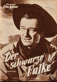 5s194 SEARCHERS German program '56 different images of John Wayne, Hunter & Wood, John Ford