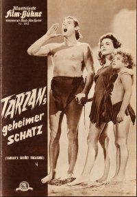 5s199 TARZAN'S SECRET TREASURE German program '61 Johnny Weissmuller, Maureen O'Sullivan,different