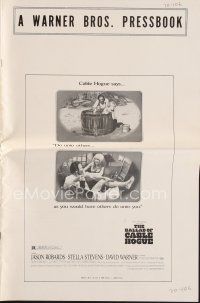 5s333 BALLAD OF CABLE HOGUE pressbook '70 Sam Peckinpah, Jason Robards, Stella Stevens
