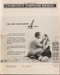 5s338 BELOVED INFIDEL pressbook '59 Gregory Peck as F. Scott Fitzgerald & Deborah Kerr as Graham!