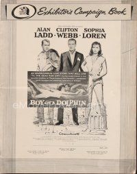 5s347 BOY ON A DOLPHIN pressbook '57 Alan Ladd, sexiest Sophia Loren, Clifton Webb