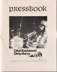 5s360 DIRTY HARRY pressbook '71 Clint Eastwood pointing gun, Don Siegel crime classic