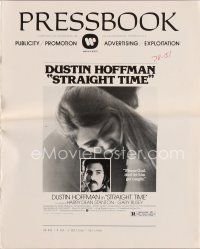 5s411 STRAIGHT TIME pressbook '78 Dustin Hoffman, Theresa Russell, don't let him get caught!