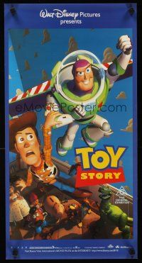 5t120 TOY STORY Aust daybill '95 Disney & Pixar cartoon, great image of Buzz, Woody & cast!