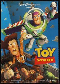 5t107 TOY STORY Aust 1sh '95 Disney & Pixar cartoon, great image of Buzz, Woody & cast!