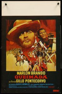 5t635 BURN Belgian '70 Marlon Brando profiteers from war, directed by Gillo Pontecorvo!