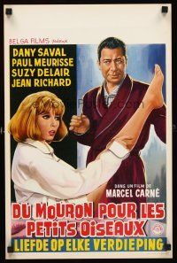 5t645 CHICKEN FEED FOR LITTLE BIRDS Belgian '63 Marcel Carne, art of sexy Dany Saval!