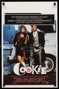 5t648 COOKIE Belgian '89 cool image of Peter Falk & sexy Emily Lloyd under bridge!