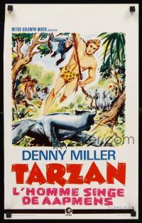 5t770 TARZAN THE APE MAN Belgian R70s Edgar Rice Burroughs, Denny Miller in jungle!