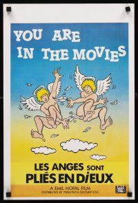 5t798 YOU'RE IN THE MOVIES Belgian '86 Emil Nofal, wacky art of naked angels!