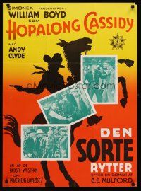5t493 LOST CANYON Danish R64 silhouette art & images of William Boyd as Hopalong Cassidy