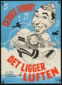 5t513 IT'S IN THE AIR Danish '40 George Formby, Polly Ward, wacky art by Lundvald!