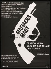 5t550 MAFIA Danish '69 Lee J. Cobb & Claudia Cardinale, different art of pistol!