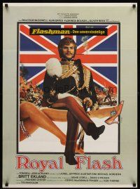 5t582 ROYAL FLASH Danish '75 Ferracci art of uniformed Malcolm McDowell & sexy legs!