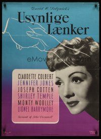 5t588 SINCE YOU WENT AWAY Danish '51 Claudette Colbert, Jennifer Jones, Shirley Temple, Barrymore!