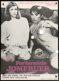 5t607 VIRGINITES A PRENDRE Danish '82 John Oury, Lise Pinson, sexy image of topless woman!