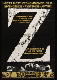 5t616 Z Danish '69 Yves Montand, Costa-Gavras political assassination classic!