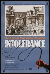 5t030 INTOLERANCE English double crown R88 D.W. Griffith, 3 hours that shook the world, different!