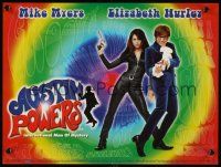 5t039 AUSTIN POWERS: INT'L MAN OF MYSTERY 2-sided English 12x16 '97 Mike Myers & Elizabeth Hurley!