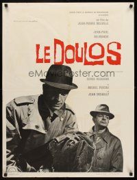 5t314 LE DOULOS French 23x32 '62 Jean-Paul Belmondo, noir directed by Jean-Pierre Melville!