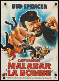 5t328 BOMBER French 15x21 '82 wonderful art of Bud Spencer & his fists!