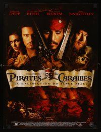5t346 PIRATES OF THE CARIBBEAN French 15x21 '03 Johnny Depp, Knightley, Curse of the Black Pearl!