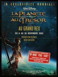 5t351 TREASURE PLANET advance French 15x21 '02 Walt Disney sci-fi adventure cartoon!