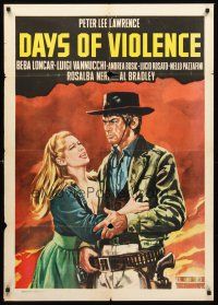5t242 DAYS OF VIOLENCE Ital/Eng 1sh '67 Peter Lee Lawrence, Rosalba Neri, spaghetti western action!