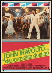 5t243 FACE WITH TWO LEFT FEET Italian 1sh '79 John Travolto... Da Un Insolito Destino, disco!