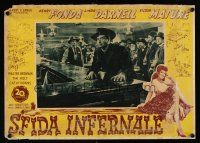 5t296 MY DARLING CLEMENTINE Italian 13x18 pbusta '48 John Ford, Henry Fonda & Victor Mature at bar!