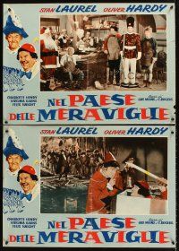 5t262 BABES IN TOYLAND 3 Italian photobustas R50s wacky images of Laurel & Hardy!