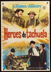 5t197 BLOCK-HEADS Spanish R70 Stan Laurel & Oliver Hardy, Hal Roach!