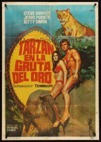 5t211 KING OF THE JUNGLE Spanish '69 Steve Hawkes as Tarzan, screenplay by Umberto Lenzi!