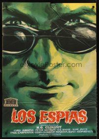 5t233 SPIES Spanish '57 Henri-Georges Clouzot, cool spy artwork!
