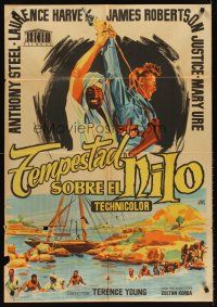 5t234 STORM OVER THE NILE Spanish '56 Laurence Harvey, turmoil in the great Egyptian desert!