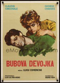 5t075 BEBO'S GIRL Yugoslavian '63 La Ragazza di Bube, art of Claudia Cardinale & George Chakiris!