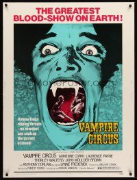 5w400 VAMPIRE CIRCUS 30x40 '72 human fangs ripping throats, no sawdust can soak up all the blood!